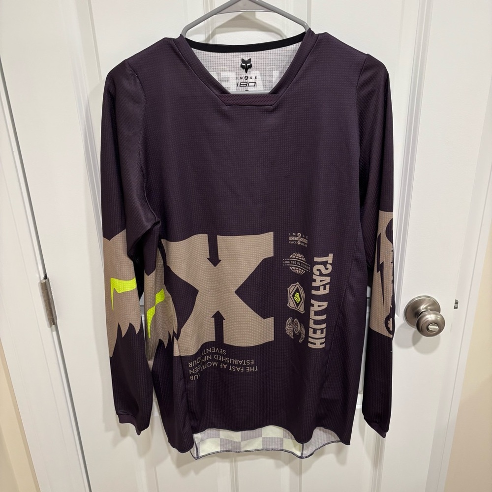 Fox Racing 180 Illmatic Dark Purple Long Sleeve Jersey Mens U.S. Small